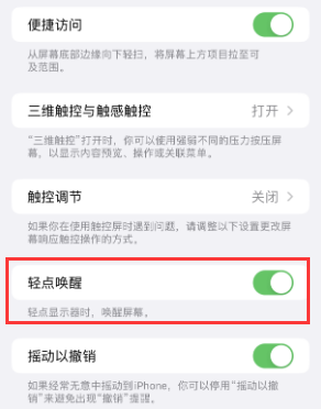 抚州苹果授权维修站分享iPhone轻点无法唤醒怎么办 