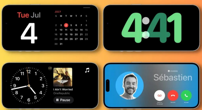 抚州苹果手机维修分享iOS17横屏充电待机显示有什么好处 