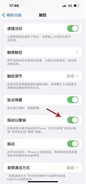 抚州苹果手机维修分享iPhone手机如何设置摇一摇删除文字 